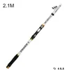 Spinning av stavar fiske 2.1/2.4/2.7/3.0/3.6m utomhus teleskopisk ljusvikt Sea Rod Pole Tackle Sports Entertainment Drop Delivery Outd DHW1Q