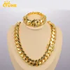 20mm Heavy Solid 18K Gold Plated Miami Cuban Link Chains Hip Hop Jewelry Choker Necklaces for Men Wholesale Price 240418