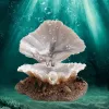 Acquari Shell Pearl Bubbler Decor decorazione Acquario Decorazione artificiale Corale Bubble Bance Ornamenti Ornamenti di gusci Decorazione