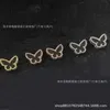 Seiko Edition Originele Vancleff fritillaria vlinder oorbellen zilveren naald oorbellen luxe en veelzijdige vrouwelijke internet beroemdheid licht luxe
