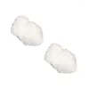 Flores decorativas 2pcs Cloud Star Ornament Pingente DIY para crianças da festa do quarto de crianças decoração de casamento (branco)