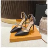 Dress Shoes Diamond Pointed High Heel 2024 White Wedding Bridal Celebrity Dunnallow Buckle Single Black Sandal