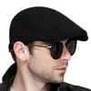 Berets 2024 Fashion Solid Color Beret Men's Women Wild Wild Hat Spring and Autumn Cotton Hip Hop Hats Casquette