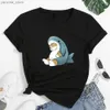 Women's T-Shirt Women T-shirt Cute Cat Funny Cartoon T-shirt Harajuku Graphic Ulzzang T-shirt 90s Print T-shirt Fashion Aesthetic Top T Y240420