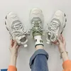 Fitnessschuhe 2024 Frauen Sneakers Chunky Designer grün atmungsaktiven alten Vater Tennis weibliche lässige vulkanische Frau