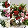 Fleurs décoratives fleur de geranium artificiel maison salon conception décorations arrangement matériaux décoration