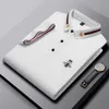 Wysokiej jakości wiosenny luksusowy włoski męski designerka koszulka polo High Street Haft Hafdery Little Bee Print Odzież męska marka koszula polo rozmiar M-4xl