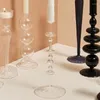 Bandlers Transparent Stand Doalight Black Glack Cangle décorations de maison Ornements Décoration de mariage