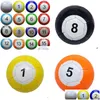 Favor de festa Favor Favor de 3 polegadas de 7 polegadas Bola de futebol inflável de Snook 16 peças Billiard Snooker Football para Snookball Game ao ar livre Dh94 Dhrar