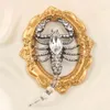 Brooches Baroque Style Exaggerated Rhinestone Big Scorpion Pins For Women Men Vintage Retro Banquet Suit Badges Accessories