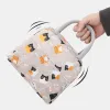 Taschen tragbare Lunchbeutel Thermal Isolierung Lunchbox Aufbewahrungstasche Kinderschule Lunchbox Tasche Picknick Aufbewahrung großer Kapazität Tasche