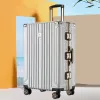 Gepäck kleiner 20'28 -Zoll -Koffer Koffer -Studenten Aluminium Rahmen Passwort Box Männlich 24 Zoll Reisetasche Stille Universal Wheel Wheely Fall