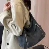 Seaux y2k coréen harajuku khaki sac à bandoulière vintage bourse esthétique goth grunge hobo messager crossbody voyage de gros sacs fourre-tout