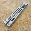 THEONE Barebones Butterfly Trainer Knife Pure Steel 440C Blade Handle Bushing System Jilt Knives Free-swinging Pocket EDC Knife