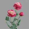 Dekorativa blommor 67JE 38 cm Ranunculus asiaticus för bröllop hemfest dekoration konstgjord