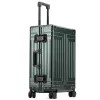 Carry-Ons 20"24"26"30" Inch Aluminum Trolley Suitcase Waterproof Metallic Cabin Luggage Trolly Bag Aluminium Travel Suitcase With Wheels