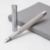 Stylos de fermorne de luxe stylos à stylos 0,5 mm noir f nib convertisseur stylos en acier stylos de bureau simple de bureau de bureau.