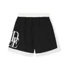 Chaopai Rhude Micro Letter List Dopasowanie kolorów Sport Casual Shorts dla mężczyzn i kobiet High Street Elastic Beach Spods