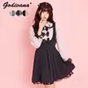 Casual Dresses Spring And Autumn Bow Embroidery Stitching Long Sleeve Dress Mine Series Mass-Produced Sweet Doll Collar Women