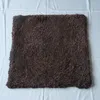Подушка CSC01 коричневый цвет Curly Sheam Sheep Fur 50x50 см Круглый квадратный