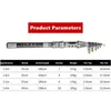 1.5m 1.8m 2.1m 2.4m伸縮式岩釣りロッド高カーボンファイバースピニングカーティーフィーダーベイト鋳造釣り竿タックルポール240416