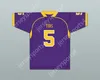 Niestandardowy numer nazwy męski/dzieci Mike Evans 5 Ball High School Tors Purple Football Jersey Top zszyte s-6xl