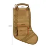 Förpackningar som hänger Tactical Molle Christmas Stocking Bag Dump Drop Pouch Utility Storage Bag Military Combat Hunt Magazine Pouches