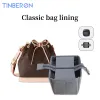 Gevallen Tinberon Bucket Bag Organizer Insert dames make -up cosmetische tas grote capaciteit vilt stoffen toilettas tas organisator voor handtassen