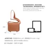 Tote bag genuine leather Korean version new genuine leather clog bag for women light luxury fashionable and high-end feeling one shoulder brown bag versatile