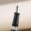 Pennor stora kapacitetsskrivning kontorspresent bläck penna mahjong t5 kolv fontänpenna fyrverkeri metall iridium ef/f/m nib med originallåda