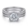 Nuovo stile S Silver Mosang Stone Ring Donne Gruppo di lusso set di dita anello di dito nobile ed elegante alone artigianale con regalo Diamond 5-10 Box Regalo