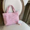 Bags 2022 Novo lancheira portátil Bolsa de algodico manta japonesa Mulheres simples para uma bolsa de lanchonetes de estilo coreano