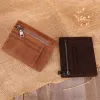 Supports de porte-carte de carte de carte en cuir authentique sac à bandoulière petit portefeuille organisateur femme banc de carte de crédit carte d'identité de carte de crédit dropshipping