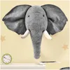 Decorazioni da parete Elefante giraffe head mounte decorazione appendere murale phoffed phool girl room 220808 drop dropeleds neby kids maternity n otgmz