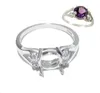 Cluster ringen kralennice sterling zilver 925 fijne sieraden ronde accessoires diy semi mount edelsteen ring instelling diamant bruiloft5424646