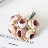 Decorative Flowers 12PCS Artificial Christmas Decorations For Home Accessories Stamen Wedding Bouquet Garland DIY Gifts Silk Tea Roses Buds
