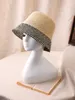 Kvinnor Summer Seaside Dome Sun Paper Straw Hat Beach Fisherman Hat Po Semester Wind Woven Straw Hat 240412