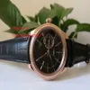 Top Quality Luxury Wristwatch Cellini Date Wates Men's 39mm 18k Rose Gold 50515 Black Brand New Mechanical MENS2702