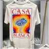 T-shirts pour hommes T-shirts Designer Tees Rainbow Mushroom Letter Imprime