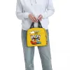 Sacs Hot Game Cuphead Mugman Sac à lunch pour école de travail étanche refroidisseur thermique Isulaté Boîte à lunch pour enfants