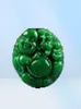 Green Iron Dragon Health Emerald Green Buddha Pendant Male and Female Yang Green Maitreya Sweater Chain Car Pendant5907926