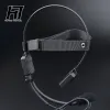 ACESSÓRIOS TATOTICO ósseo fone de ouvido MH180V Comunicação militar 7.0 Plug Kenwood Ptt Hunting AirSoft Signal Earphone Acessórios