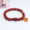 accessoire géomancy xinyu koi rouge violet or sable de sable bracelet de poisson rouge cinabar zs4011505