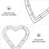 装飾花ハートメタルワイヤーリースフレーム：フローラルループDIYフレームバレンタインデコレーション用の結婚指輪