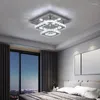 Chandeliers Crystal LED Ceiling Lamps K9 Living Room Stainless Steel Chandelier Luminaire For Hallway Aisle Plafon Lustres Lighting Fixtures