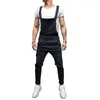 Fashion Men Pants Ripped Jeans Overalls Jumpsuits Hi Street Distressed Denim Bib Overalls For Man Suspender Pants Size S-XXXL 240411