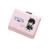 Portefeuilles L'étude de cas de vanitas Cartoon Coins Gold Holds Anime Id Card Carte Pu Leather Wallets Cute Money Money Pockets Mini Clutch