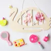 Decoratieve beeldjes houten zwaanwand ornament kinderen baby haar clips houder houder organisator sieraden opslag van Noordse stijl kinderdagverblijf decor pografie pography