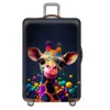 Accessories Colorful Cartoon Thicken Luggage Cover Elastic Baggage Covers Suitable 19 To 32 Inch Suitcase Case Dust Cover Travel Accessories