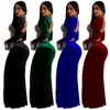 Robes de travail 2024 Design à la mode filles de mode de mode femme de femme de couleur unie à manches longues à manches longues à manches longues